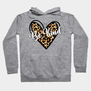 Be Kind Unity Day Orange Anti Bullying Leopard Heart Hoodie